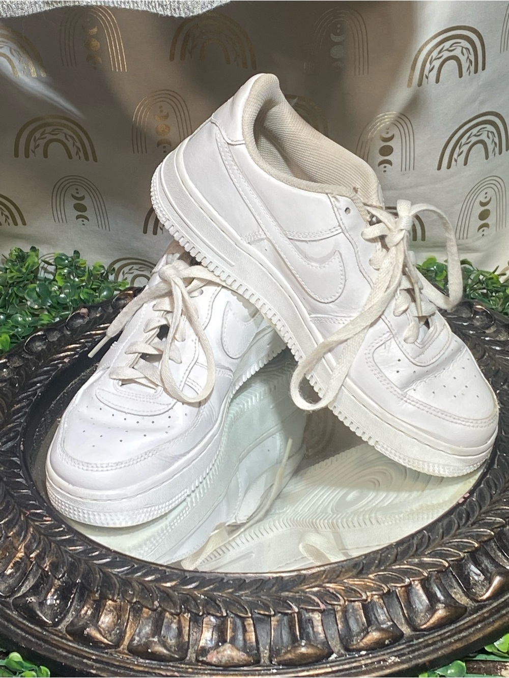 Nike Women’s White Low-Top Leather Sneakers